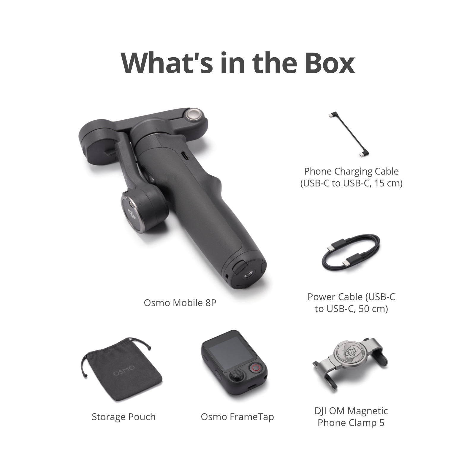 DJI Osmo Mobile 8P - 3 Axis Gimbal | Subject Tracking | Extension